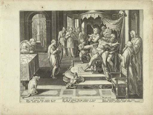 David Playing His Harp for King Saul