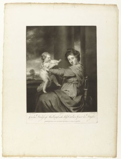 Portrait of Caroline Spencer with her daughter Caroline