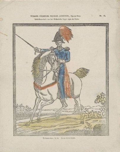 Willem-Frederik-George-Lodewijk, Prince of Orange / Field Marshal of the Dutch army against the mutineers