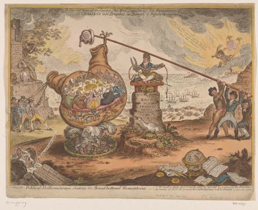 British political cartoon, 1807