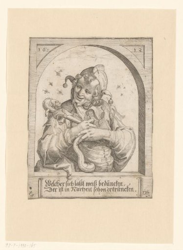 Jester with Jester's Staff and Fool's Cap