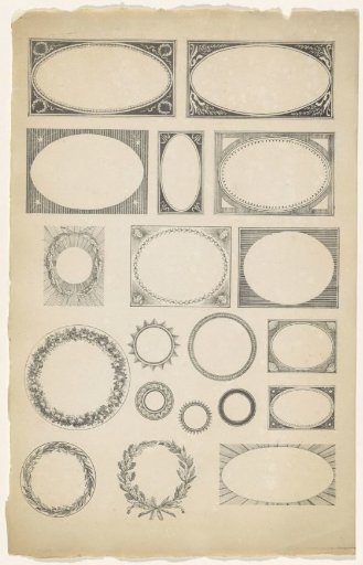 Various Designs for Labels and Medallions