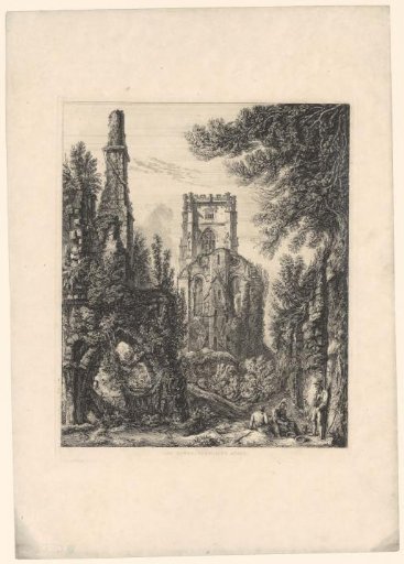 View of Fountains Abbey