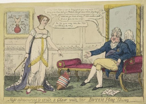 Princess Charlotte Exhausted with Her Dutch Toll, 1814
