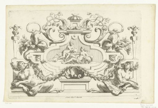 Panel with two river goddesses
