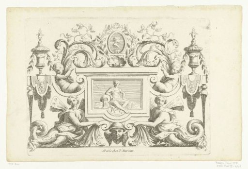 Rectangular panel with a river goddess
