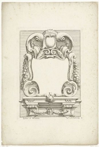 Cartouche on tablet