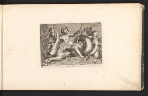 Two Putti and a Female Sea Monster