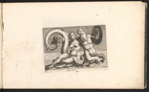 Naked Woman on the Back of a Sea Monster