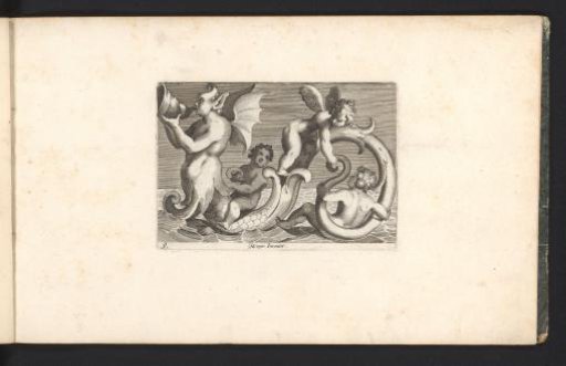 Sea Creature and Three Putti