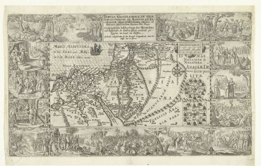 Map of Israel and Egypt