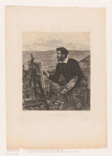 Portrait of Ulysse Butin, Painting Outdoors