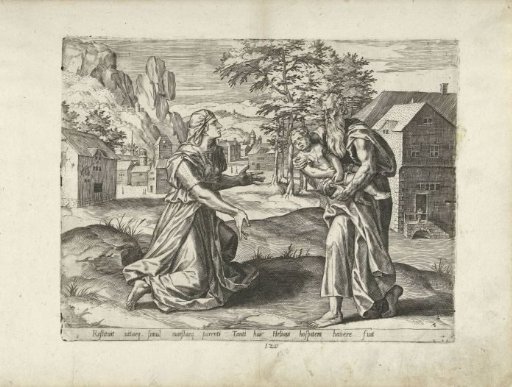 Elijah Carries the Resurrected Child Back to the Widow of Zarephath