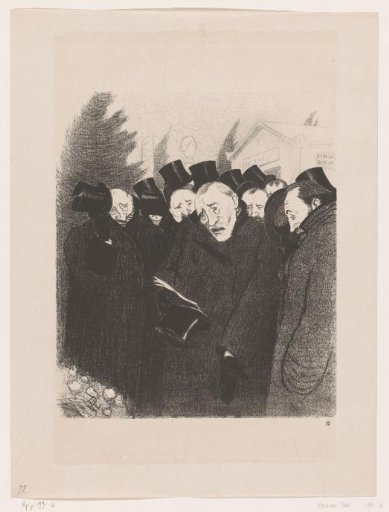 Men at a funeral