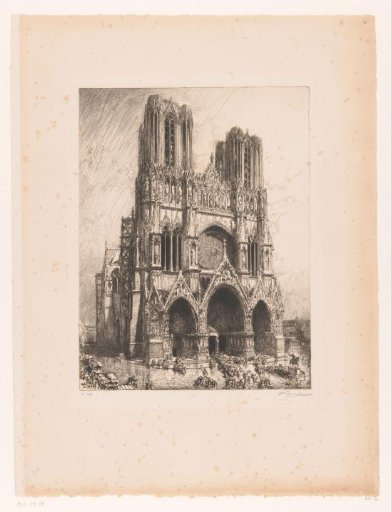 View of the Cathedral of Reims