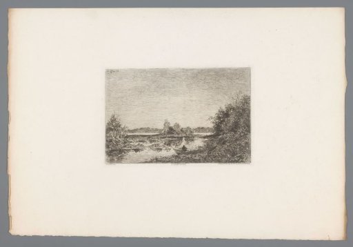 View of a lake in Saint-Ouen