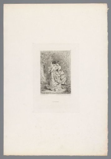 Two young women in a garden