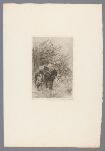 Carriages in a Rain Shower