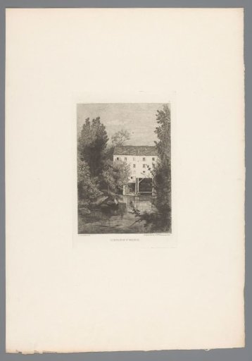View of a Watermill at Saint-Maurice