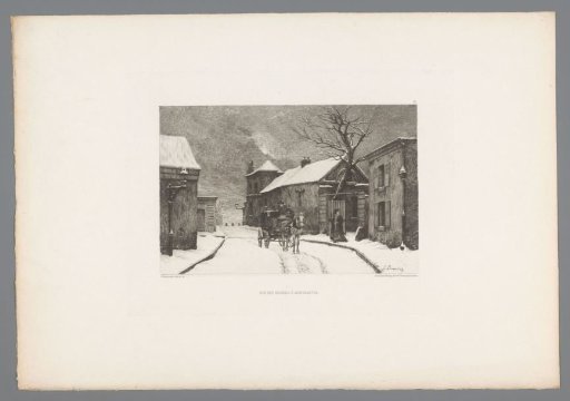 View of the Rue des Rosiers in Montmartre