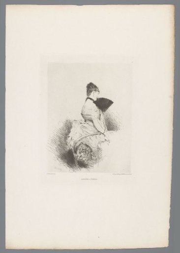 Woman with a fan