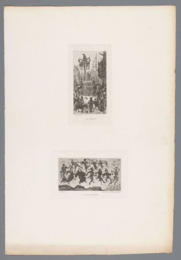 View of a square with a gallows