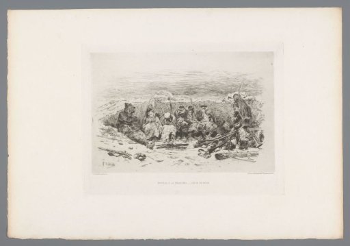 Soldiers in a Trench