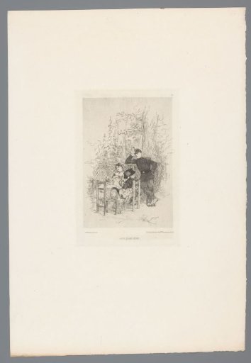 Soldier standing with two women and young children