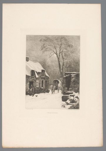 Village in the snow