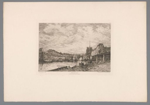 View of the Remains of the Pont Saint Germain