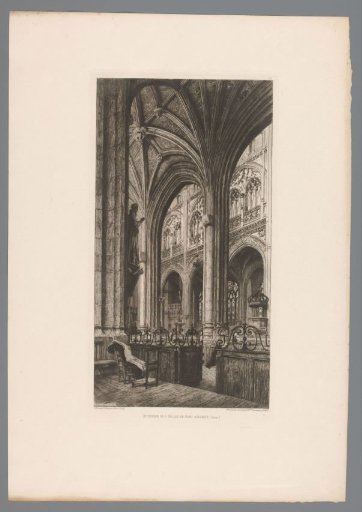 Interior of the Church in Pont-Audemer