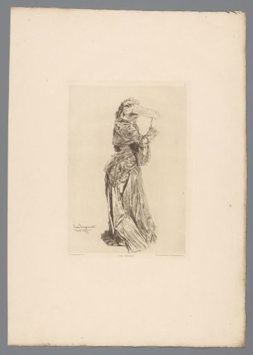 Lady with a fan