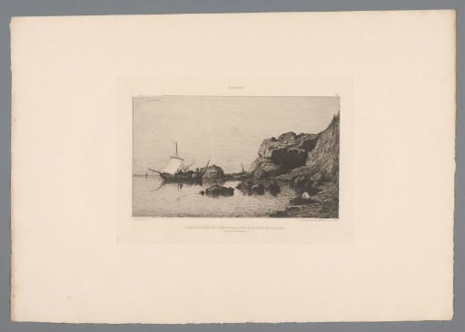 Fishing Boats near the Rocks of Collioure