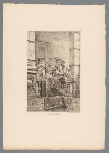 Elegant company on a balcony