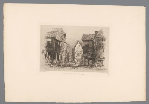 View of an old quarter of Vitré