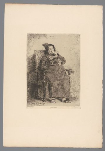 Monk with a cup of tea