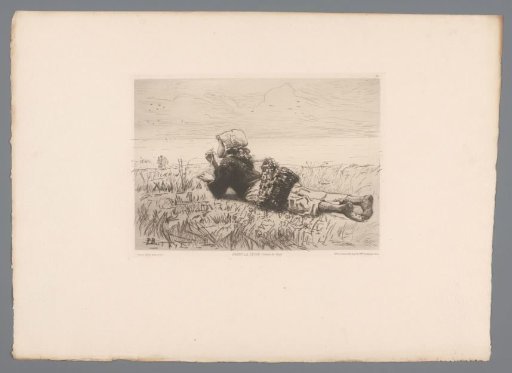 Meisje liggend in het gras