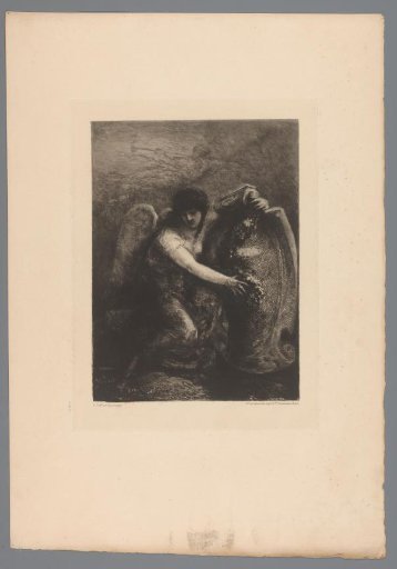 Female Angel with Cartouche