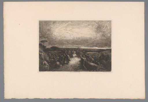 Landscape with a Rider in a Crowd