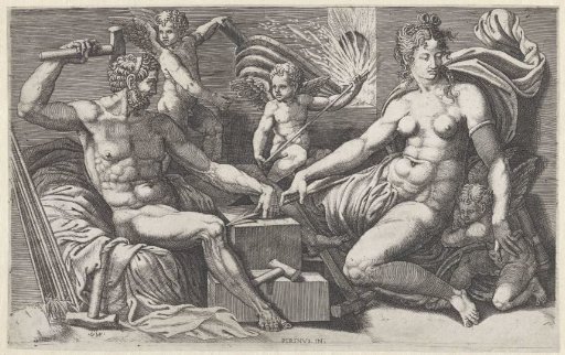 Venus and Vulcan in the Forge of Vulcan