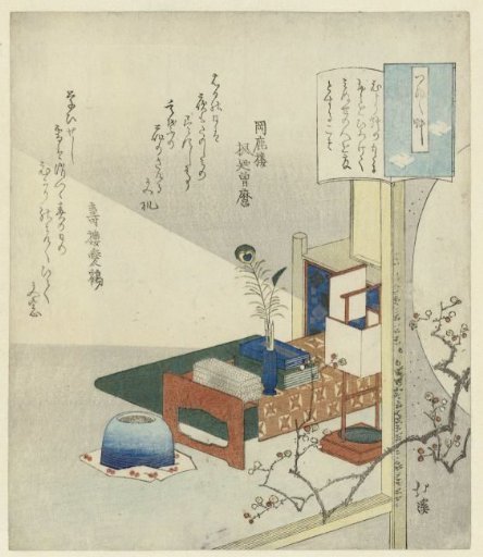 Writing Desk by the Light of a Lantern