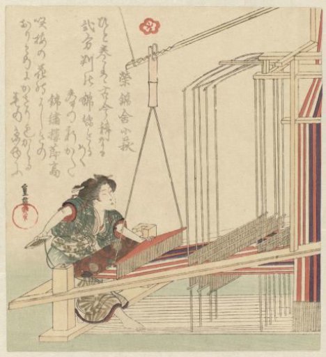 Woman Behind a Loom