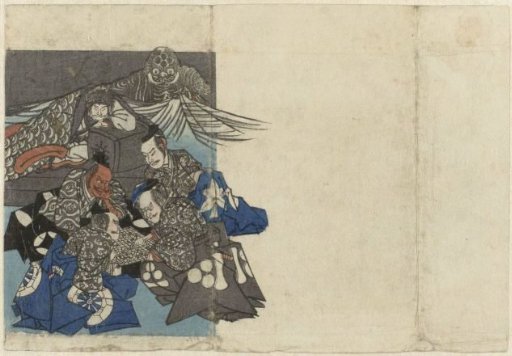 Raikô and His Vassals Around a Go Board