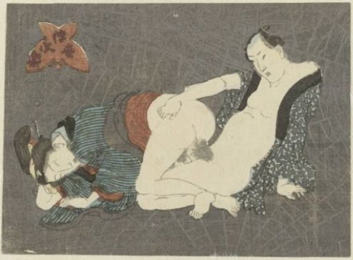 Man Leaning Back, Woman Leaning Forward