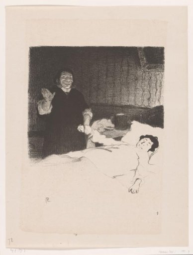 Man holding the hand of a sleeping man