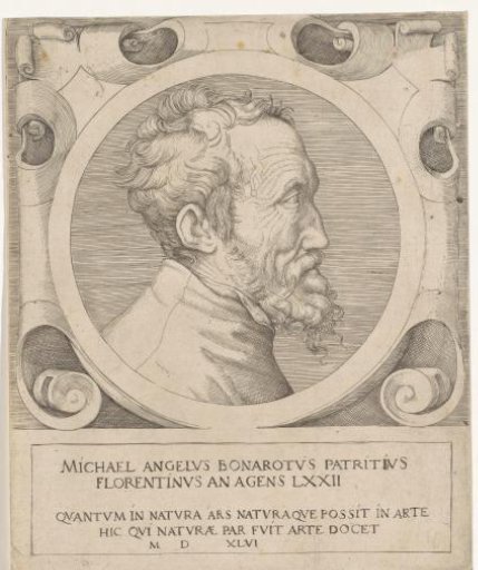 Portrait of the artist Michelangelo