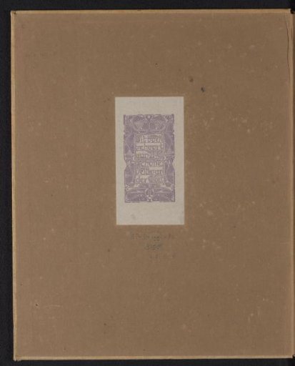 Ex Libris of J.G. Schoneveld van der Gloet