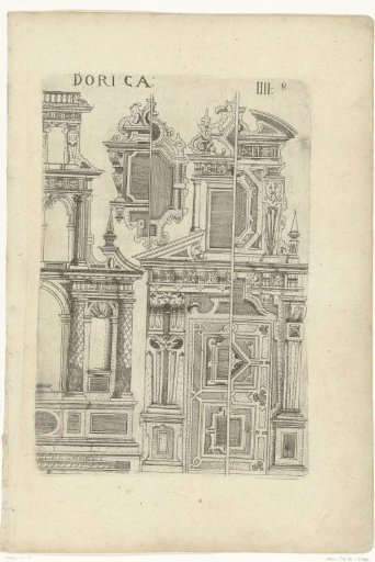 Half altar, two half epitaphs and two half portals
