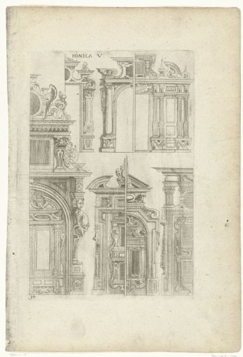 Seven half-portal frames
