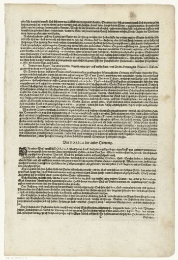 Text plate from Architectura von den funf Seuvlen (...)